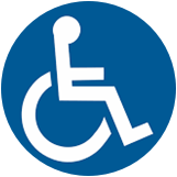 Logo accès handicap moteur
